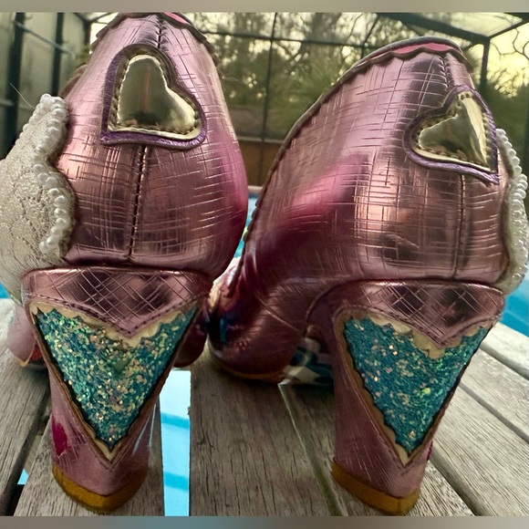 Irregular Choice “Summer Of Love”Shoes~Pink Women’s Size 39 - Picture 10 of 12